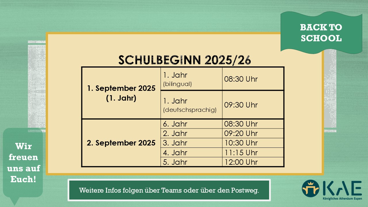Schulanfang